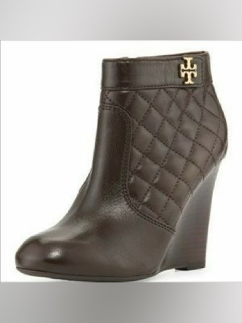 Tory Burch Black Quilted Wedge
Boots